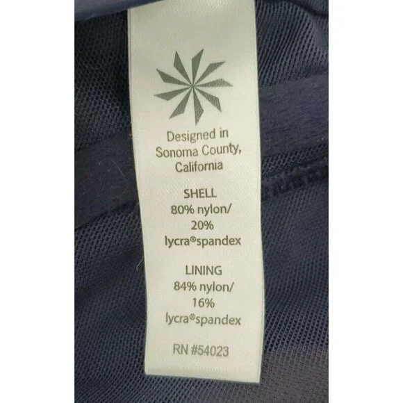 Athleta 36D / DD Navy Blue Twister Front Molded Cup Swim Bikini Top 964874 - Picture 7 of 8